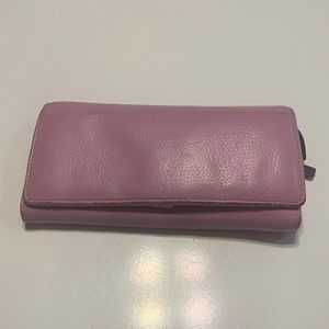 Marimekko Helinä wallet in pink/navy